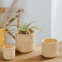 Pot de plantes Maceta de balcon de haute qualité, Pots de fleurs en ciment, Pots de fleurs de jardin cylindrique et jardinières