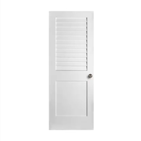 Portes en bois MDF modernes finies sur mesure avec film PVC pour portes de maison et portes de douche