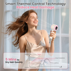 Wochuan تصميم جديد OEM جهاز مجفف الشعر الأيوني الصغير الكهربائي المحمول بدون فرش للسفر بالبلازما - Product Image 4