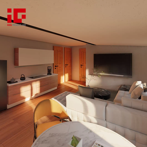 Installation rapide Rose Cottage 2 chambres 1 salle de bain Kit de cadre en acier bureau invité ADU <span class=keywords><strong>location</strong></span> de <span class=keywords><strong>vacances</strong></span> petite maison maison en conteneur extensible - Product Image 4