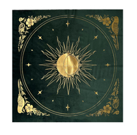 Nappe de table en velours personnalisée pour cartes de tarot, divination, rituels et usage sur autel ; Divination en velours