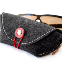 Étui à lunettes portable grande capacité en feutre doux, pochette de rangement pour lunettes de soleil, sacs de voyage pour lunettes – Nouvelle collection tendance
