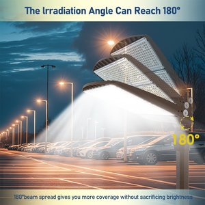 Nueva Lámpara LED de Calle AC de 150W-300W, 3CCT Ajustables (5000K 4000K), IP65, Aleación de Aluminio, 5 Años de Garantía, para Carreteras y Estacionamientos - Product Image 2