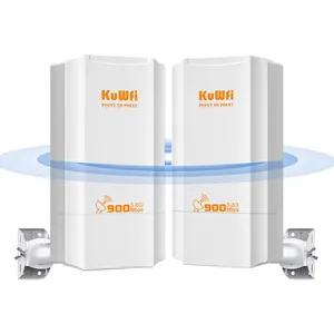 KuWFi CPE130 5.8G Version Router Type For Seamless Connectivity With Firewall VoIP QOS Functions For Outdoor 2KM Wireless Bridge