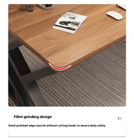 Bureau d'ordinateur moderne et décontracté Petit établi en bois simple pour l'étude Chambre à coucher Maison Bureau Table à écrire Panneau Style bois