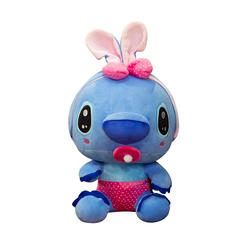 High Quality Blue Super Soft to The touch Stitch Plush toy Customized Cartoon Stuffed Plush Stitch Birthday Gifts