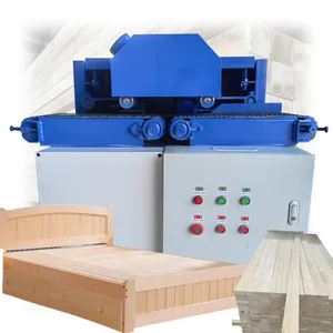 Semi-Automatic Multi Blade Rip Saw Machine Horizontal Table Saw Machine Wood Cutting Machine for Woodworking