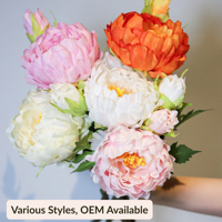 Roses artificielles en soie au toucher réel, best-seller du fabricant, pour la décoration intérieure et les mariages, roses chinoises artificielles.