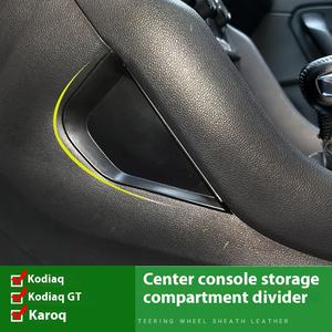 Boîte de rangement <span class=keywords><strong>centrale</strong></span> en ABS Cheqi, compartiment de rangement 30x30x30cm, nouvelle garantie 1 an, design spécial pour Skoda <span class=keywords><strong>Kodiaq</strong></span> GT - Product Image 2