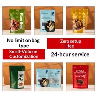 Sachet refermable pour aliments pour animaux de compagnie, idéal pour friandises pour chiens et chats, aliments lyophilisés et secs, pochette personnalisée imprimée, à fond stable