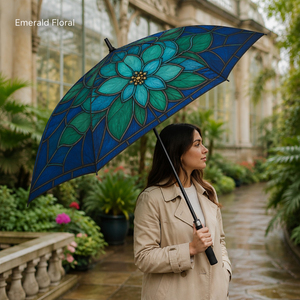 Full print flower pattern advertising custom automatic open rain <b>umbrella</b> 30 inch large golf <b>umbrella</b> with logo urgent order - Product Image 3