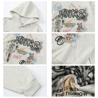 Sweatshirts à capuche pour couples, style streetwear, avec impression graffiti amusante, décontractés, épais, DTG, coupe oversize