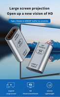 Adaptador JILIAN USB-C a HDTV y DP de Aleación de Aluminio con Salida de CA para Computadora de Juegos, Laptop, MacBook P30 4K 60Hz Nuevo
