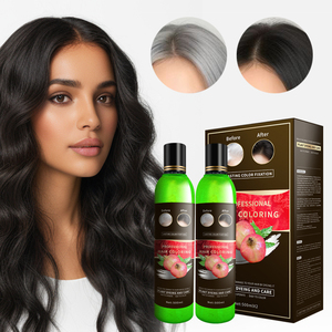 Crema Colorante per Capelli Nera Naturale Semi-Permanente Personalizzata OEM/ODM di Marca Propria, Grado Premium, Copre i Capelli Grigi, per Barbieri - Product Image 1