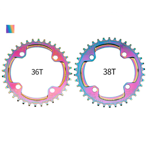 Chaîne de bicyclette colorée à 32, 34, 36 ou 38 dents, étroit et larges, accessoire pour pédalier de vtt, livraison gratuite, 104 BCD - Product Image 6