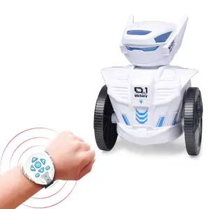 ZIGO TECH-juguetes para niños, coche de juguete transformable, conjunto de reloj robot de baile