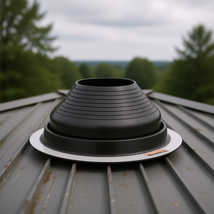 Conectores de aluminio redondos para tuberías de techo metálico de 6-11 pulgadas, compatibles con EDPM. - Product Image 2