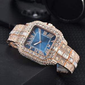 Montre automatique unisexe de style hip-hop avec cadran en saphir moissanite, mouvement mécanique, bracelet en acier inoxydable, résistance à l'eau 100 bars - Product Image 3