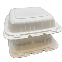 Boîte alimentaire à charnières en PP recyclé 8 pouces MFPP