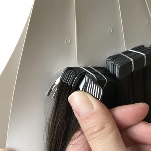 All'ingrosso russo vergine Remy capelli sottile nastro adesivo <span class=keywords><strong>a</strong></span> <span class=keywords><strong>metà</strong></span> nascosto doppio disegnato capelli umani extension - Product Image 4