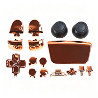 Kit complet de boutons chromés pour manette PS5 V3 : D-pad, R1, L1, R2, L2, boutons directionnels, boutons ABXY, boutons de déclenchement, capuchons de joystick et capuchons de stick analogique