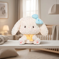 Jouet en peluche lapin conforme aux normes ASTM F963 EN71, usine source, logo personnalisé, 35CM, avec écharpe esthétique à nœud papillon