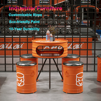 Ensemble de chaises de table en métal de style industriel Offre Spéciale de gros pour hôtels gymnases cafés et restaurants occidentaux