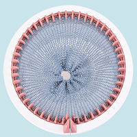 Machine à tricoter simple pour la maison, 48 aiguilles, nouveau design, interaction parent-enfant, métier à tisser cylindrique, machine à tricoter DIY pour fil