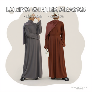 Loriya Fashion Women's <b>Modest</b> <b>Dresses</b> Elegant Islamic Clothing Winter Abayas Made of Kint Fabric Casual Style for Muslim Ladies - Product Image 2