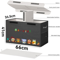 Organisateur de maison multifonctionnel personnalisé, conteneur empilable pour placard, bac en tissu pliable, boîte de rangement pour jouets, boîte de rangement pour vêtements