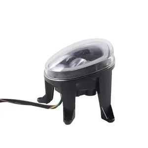 Phare avant LED noir pour moto Yongjin, prix d'usine, avec faisceau haut/bas et DRL pour Peugeot <span class=keywords><strong>Django</strong></span> 125 - Product Image 4