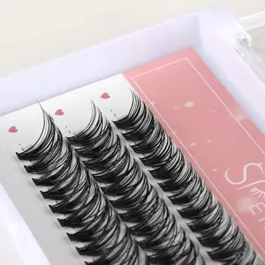 SP EYELASH 10D 50D 80D 100D DIY Segment Lash Kit Natural DIY Cluster Lash Pre Cut Mix Length Volume Diy Lash Cluster