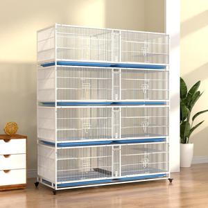 Cage à pigeons de course en fil de fer galvanisé à 4 niveaux de 2,1 m pour l'élevage et l'entraînement des <span class=keywords><strong>oiseaux</strong></span>, fournitures de qualité pour <span class=keywords><strong>oiseaux</strong></span> - Product Image 5