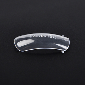100 faux ongles transparents en ABS, forme cercueil longue française, pour extension rapide de gel DIY et manucure - Product Image 4