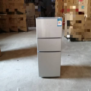 Refrigerador Doméstico de Tres Puertas de Acero Inoxidable con Descongelación Manual y Ahorro de Energía, Modelo 152, para un Mayor Rendimiento - Product Image 1