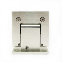 Ensemble complet de quincaillerie pour porte de douche coulissante sans cadre en acier inoxydable 304 316 pour salle de bain, hôtel, usage commercial