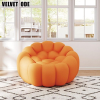 Canapé Bubble Roche Bobois - Rembourrage Velours Doux, Design Rond pour Salon Mobilier Confort Moderne
