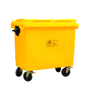 120 Lít Nhựa Màu Vàng Bio Y Tế Chất Thải Bin Rác Thùng Rác Thùng Rác Có Thể - Product Image 3