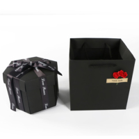 Boîte Cadeau Exquise Personnalisée Recyclable Surprise Party Love Explosion Box Cadeau Explosion pour Anniversaire Scrapbook DIY Album Photo