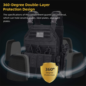 سترة تكتيكية خفيفة الوزن حاملة للوحة القتالية من النايلون مع إطلاق سريع - Product Image 6