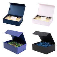 Boîte à fleurs magnétique rose à impression de luxe avec logo en feuille d'or personnalisé Boîtes de fête Boîtes de demoiselle d'honneur