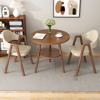 Ensemble table et chaises en panneaux de bois écologiques, design chinois durable, idéal pour petits appartements, cafés et salons de thé