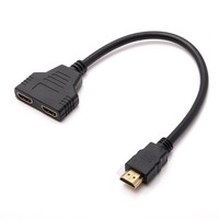 Câble séparateur HDMI Sipu 1x2, 1 entrée 2 sorties, séparateur HDMI mâle vers 2 femelles, 1 entrée 2 sorties, câble audio vidéo