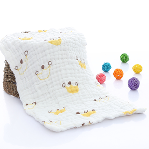 Toalla de algodón de 6 capas para <span class=keywords><strong>bebé</strong></span> <span class=keywords><strong>recién</strong></span> <span class=keywords><strong>nacido</strong></span>, toalla de cara para niño pequeño, Baberos de baño de mano, pañuelo, toalla suave de 25x50cm - Product Image 6