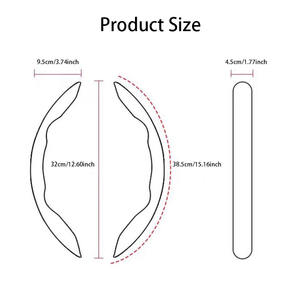 غطاء عجلة قيادة السيارة الواقي من المصنع مباشرة، إكسسوار داخلي رياضي عالمي متعدد الألوان لتزيين السيارات - Product Image 2