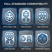 Adaptateur CCS2 vers GBT DC 300A IP65 IP67, connecteur de charge rapide en stock, convertisseur de charge pour véhicule électrique, chargeur embarqué