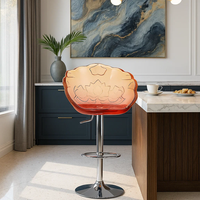 JingYue chaise élégante en résine transparente de luxe personnalisée meubles fabriqués à la main pour espaces commerciaux hôtels salons