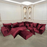 Usine de Canapé d'Angle en Velours Beige | Sièges Marocains et Canapés de Sol Personnalisés OEM/ODM | Vente en Gros pour la Décoration de Salon