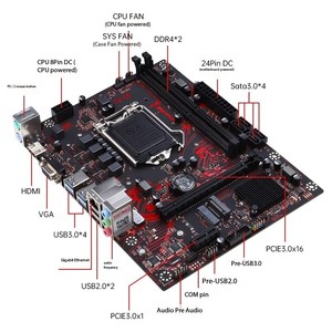 Placa base para ordenador, placa base de ordenador de escritorio, procesador Core, disipador de calor, placa de oficina para juegos, juego en U, 1 unidad - Product Image 3
