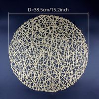 Tapis de protection classiques TUOTU en PVC isolé, réutilisables, résistants à l'huile, durables, antidérapants, écologiques, à séchage rapide, résistants à la chaleur, diamètre 38 cm